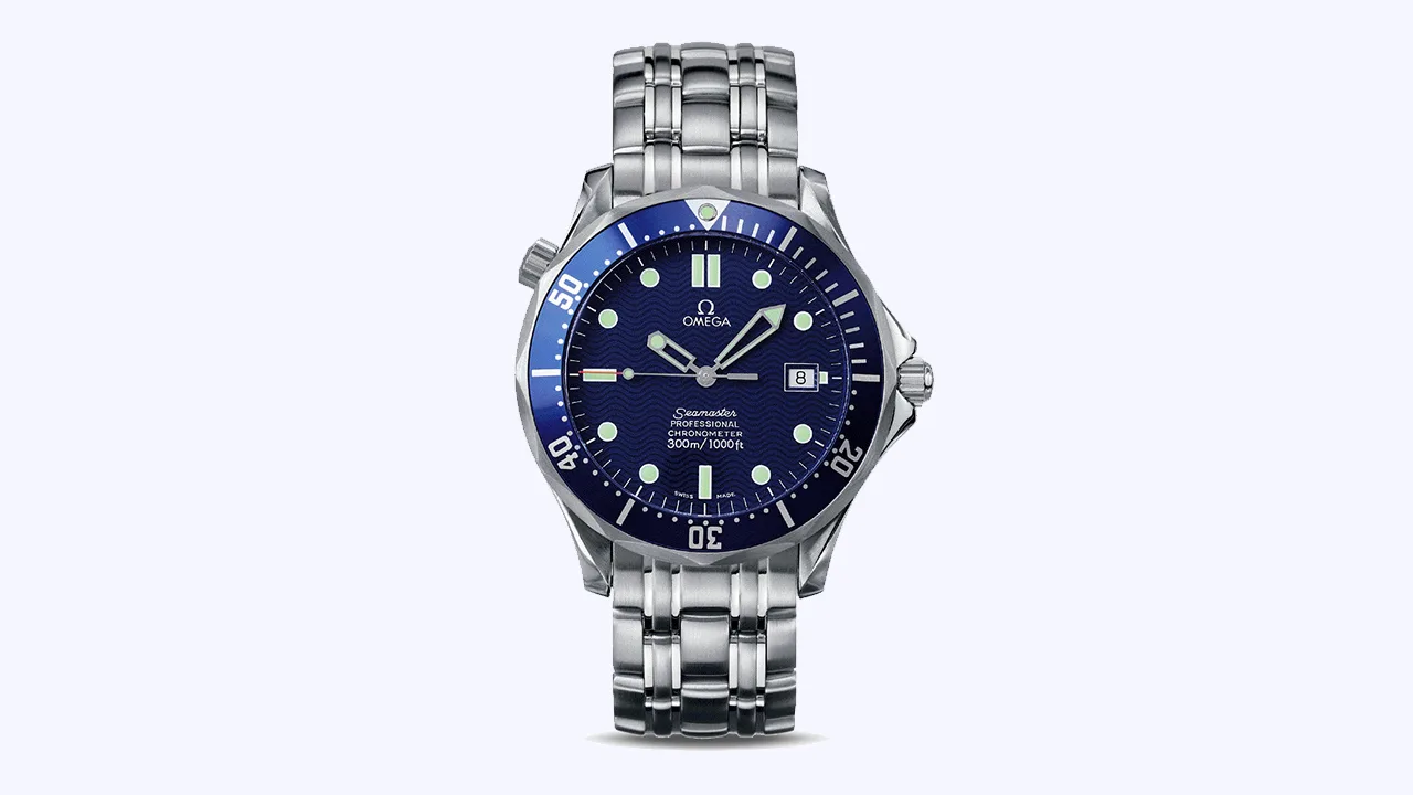 1:1 Top Replica OMEGA Seamaster 300M Chronometer Watches UK With Blue Dials Online